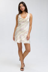 Chloe Silk Mini Dress - Chateau Floral Frankies Bikinis Sale