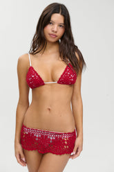 Shelly Crochet Swim Skirt - Havana Crochet Frankies Bikinis For Sale