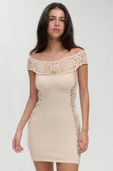 Fleur Crochet Knit Mini Dress - Summer Crochet Frankies Bikinis Online
