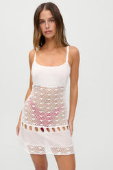 x JENNIE International Angel Coverup - Optic White Frankies Bikinis Online