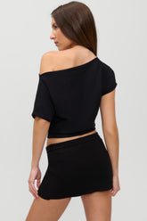 Marialla Mini Skort - Black Frankies Bikinis Discount