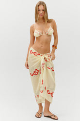 Alessia Cotton Sarong - Hibiscus Beach Frankies Bikinis Discount