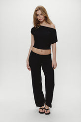 Mellow Knit Pants - Black Frankies Bikinis Online