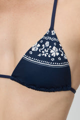 Nick Triangle Halter Bikini Top - Malibu Blue Frankies Bikinis For Sale