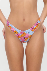 Full Moon Floral Micro Bikini Bottom - Color Me Frankies Bikinis Outlet