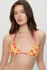 Nick Triangle Halter Bikini Top - Favorite Flower Frankies Bikinis Online