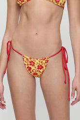 Tia Skimpy String Bikini Bottom - Favorite Flower Frankies Bikinis Online Shop