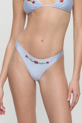 Dove Beaded Satin Bikini Bottom - Frosting Frankies Bikinis Sale