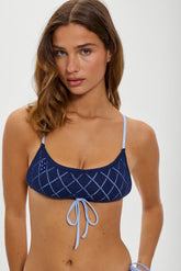 Dreamy Skimpy Bikini Top - Diamond Stitch Frankies Bikinis For Sale