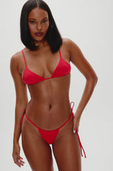 Lumia Triangle Bikini Top - True Red Frankies Bikinis Online