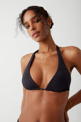 Diana Halter Bikini Top - Black Frankies Bikinis Sale