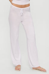 Mellow Knit Pants - White Frankies Bikinis Outlet