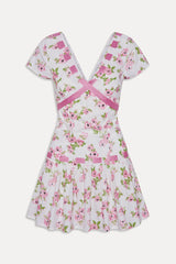Belladonna Cotton Floral Mini Dress - Rosebush Frankies Bikinis Sale