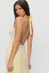 Darcy Satin Midi Dress - Whipped Butter Frankies Bikinis Online Shop