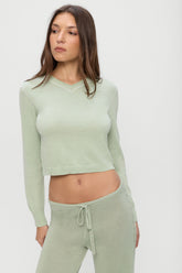 Eli Knit Sweater - Eucalyptus Frankies Bikinis Sale