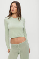 Eli Knit Sweater - Eucalyptus Frankies Bikinis Sale