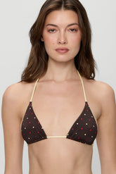 Nick Reversible Satin Bikini Top - Honey Bug Frankies Bikinis Online