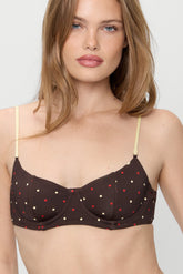 Cola Satin Underwire Bikini Top - Honey Bug Frankies Bikinis For Sale