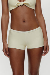 Caster Terry Cheeky Boy Shorts - Lemon Frankies Bikinis Outlet