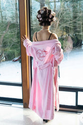 Valentine Terry Robe - Bouquet Pink Frankies Bikinis Online Shop