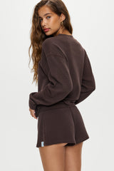 Noah Thermal Long Sleeve Shirt - Walnut Frankies Bikinis Outlet
