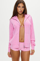 Weekend Thermal Hoodie - Blush Frankies Bikinis For Sale