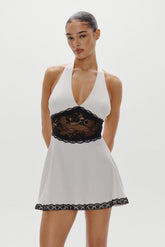 Audrey Satin Mini Dress - Soft Sand Frankies Bikinis For Sale