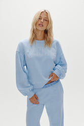 Travel Day Cotton Crewneck - Morning Frankies Bikinis Sale