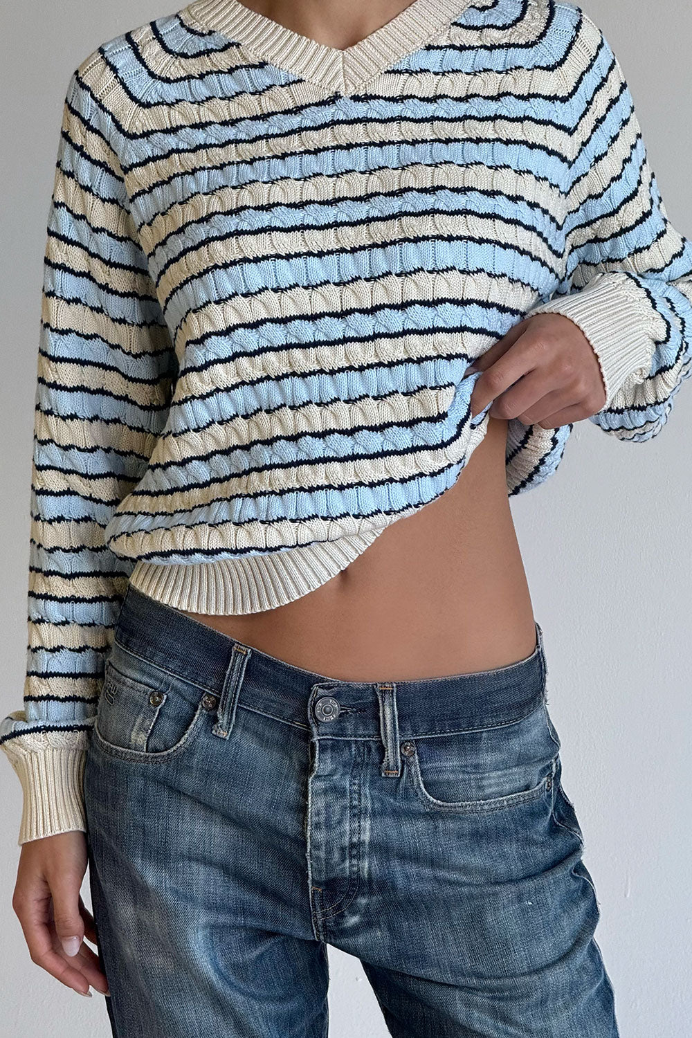 Piper Cotton Knit Sweater - Lighthouse Frankies Bikinis Discount
