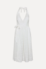 x BELLA HADID Fort Worth Fairy Midi Dress - Salt Air Eyelet Frankies Bikinis Online