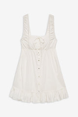 Marilyn Babydoll Dress - White Frankies Bikinis Outlet