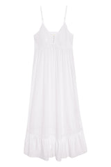 Airy Poplin Midi Dress - White Frankies Bikinis For Sale