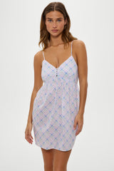 Airy Poplin Mini Dress - Cottage Meadow Frankies Bikinis Discount