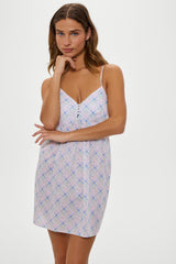 Airy Poplin Mini Dress - Cottage Meadow Frankies Bikinis Discount