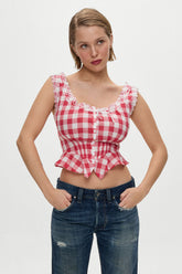 x BELLA HADID Fleetwood Top - Malibu Picnic Frankies Bikinis Discount