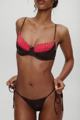 x BELLA HADID Divine Skimpy Bikini Bottom - Cocoa Frankies Bikinis Online