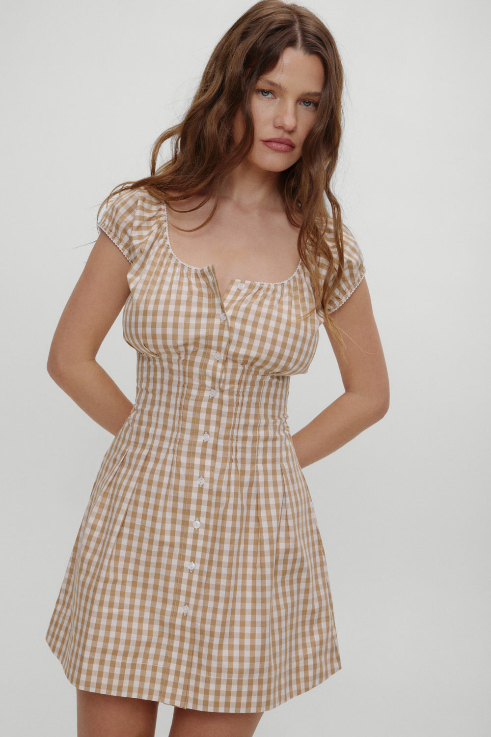 x BELLA HADID Mustang Mini Dress - Rodeo Gingham Frankies Bikinis Online Shop