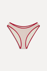 x BELLA HADID Catalina Bikini Bottom - Strawberry Polka Dot Frankies Bikinis Sale