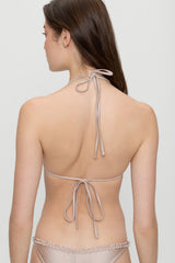 Nick Triangle Shine Bikini Top - Birthday Suit Frankies Bikinis Sale