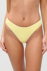 x JENNIE Dove Ribbed Bikini Bottom - Honeycomb Frankies Bikinis For Sale