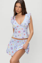 Clover Blouse - Fresh Florals Frankies Bikinis Discount
