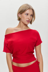 Montecito Boat Neck Knit Shirt - Heartstrings Frankies Bikinis Online