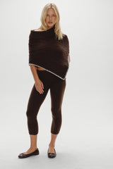 Milo Knit Capri Pants - Chocolate Brown Frankies Bikinis Outlet