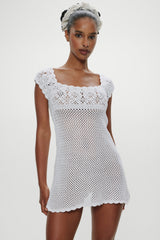 Eloise Crochet Mini Dress - Angel's Meadow Frankies Bikinis Discount