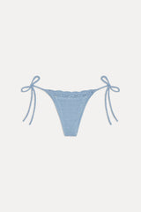 Mackenzie Crochet String Bikini Bottom - Blue Jay Frankies Bikinis Outlet
