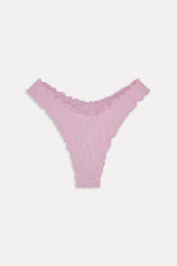 Dalton Micro Bikini Bottom - Frosted Peony Frankies Bikinis Discount