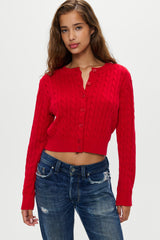 Dudley Cable Knit Cardigan - Heartstrings Frankies Bikinis Sale