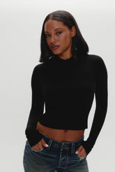Hazel Knit Hoodie - Black Frankies Bikinis Sale