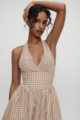 x BELLA HADID Prairie Midi Dress - Rodeo Gingham Frankies Bikinis Sale