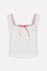 x BELLA HADID Heirloom Top - White Frankies Bikinis Online